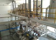 O PLC controla a linha de produção do detergente líquido para a indústria química