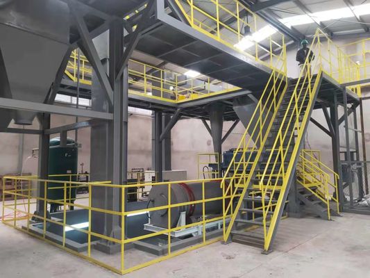 Linha de produção de mistura do cargo do pó de lavagem, misturador detergente da adição do cargo do pó